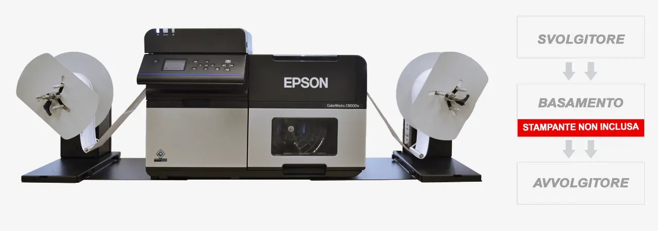 svolgitore e avvolgitore per Epson C8000