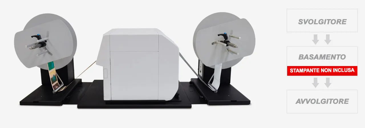 svolgitore e avvolgitore per Epson D3800