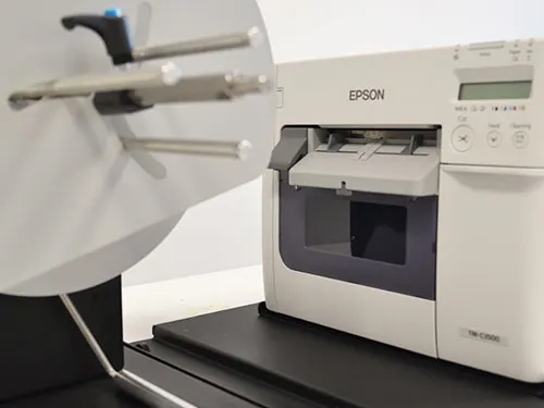 avvolgitore e svolgitore di etichette per stampanti EPSON TM-C3500